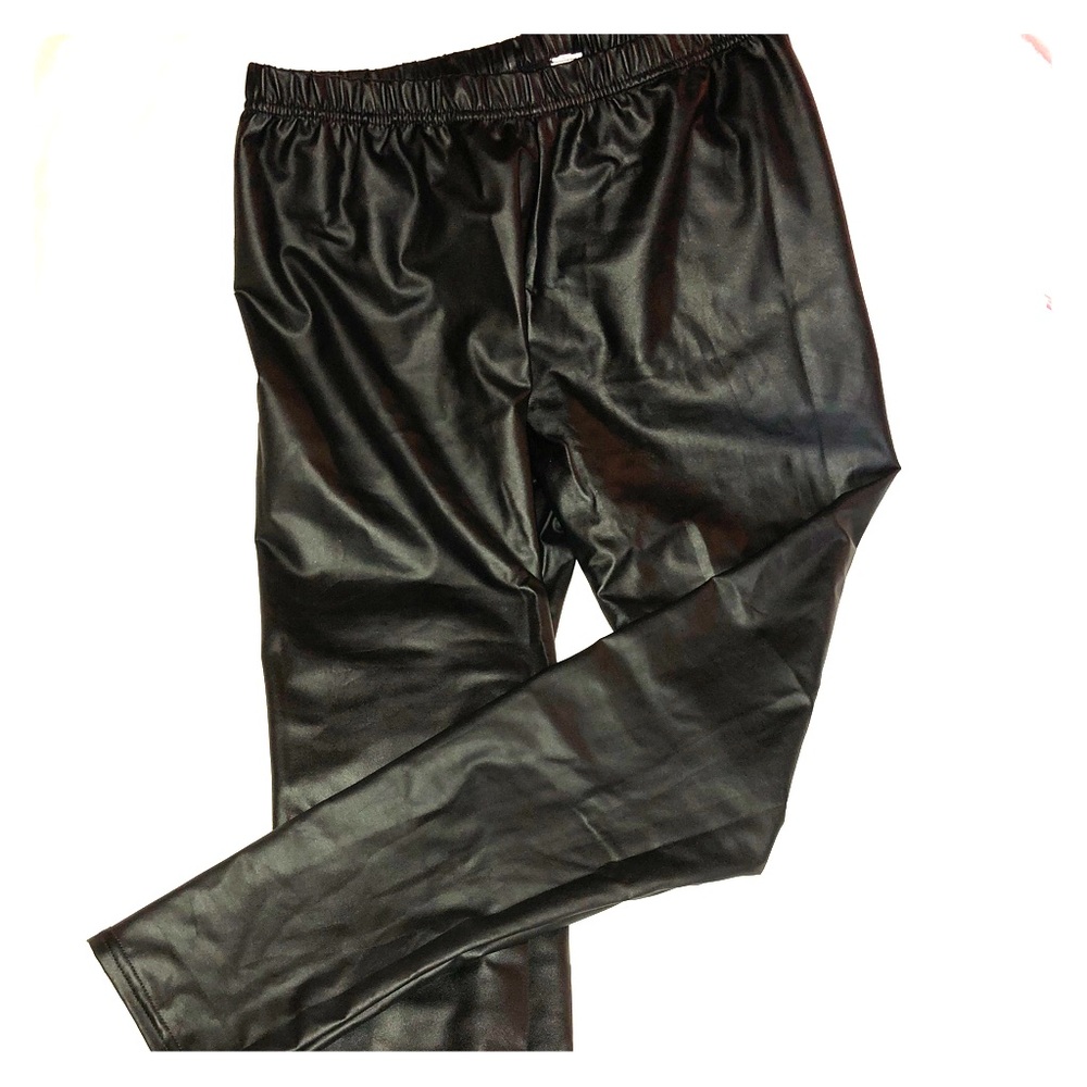 Faux leather leggings
